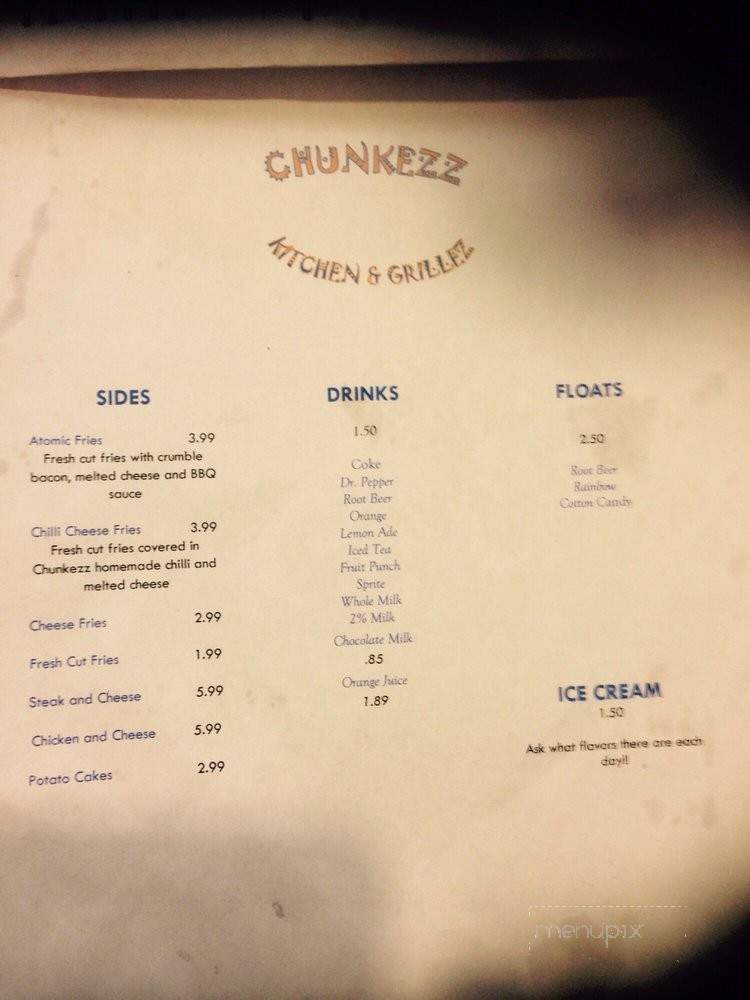 Chunkezz Kitchen & Grillezz - Pittsburgh, PA menu_pic