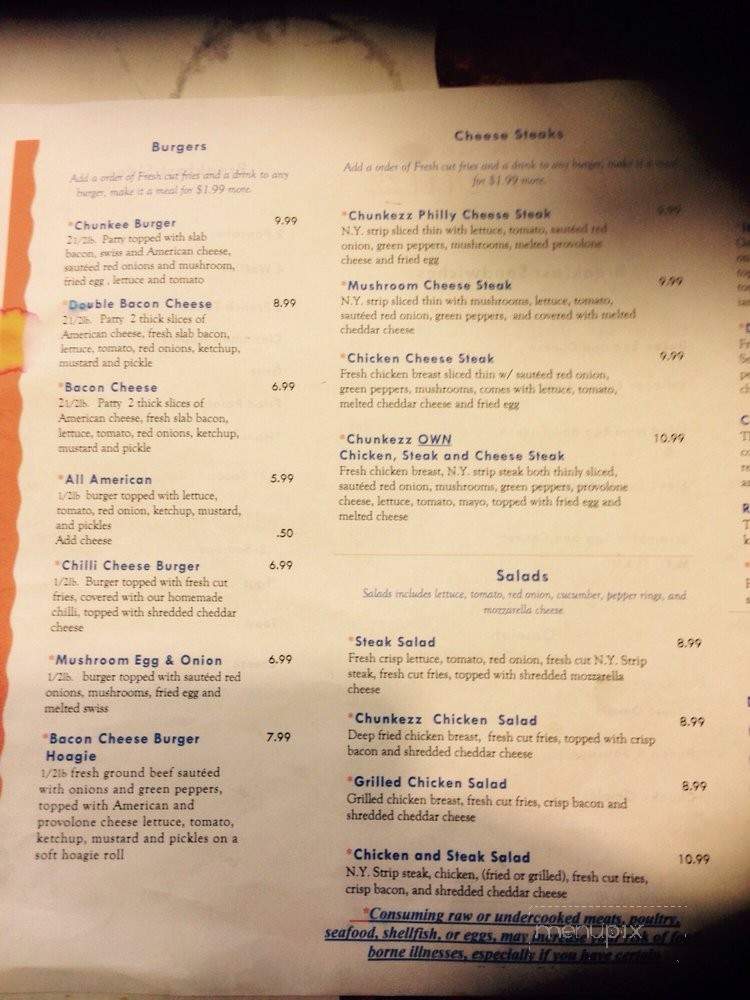 Chunkezz Kitchen & Grillezz - Pittsburgh, PA menu_pic