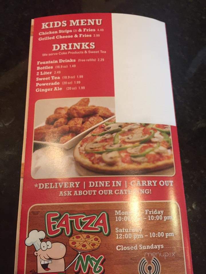 Eatza My Pizza - Smithfield, PA menu_pic