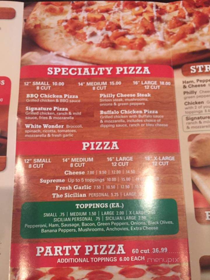 Eatza My Pizza - Smithfield, PA menu_pic