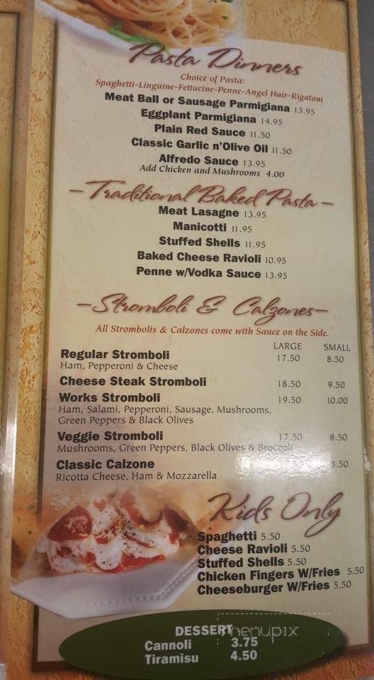 Bella Italia - Altoona, PA menu_pic