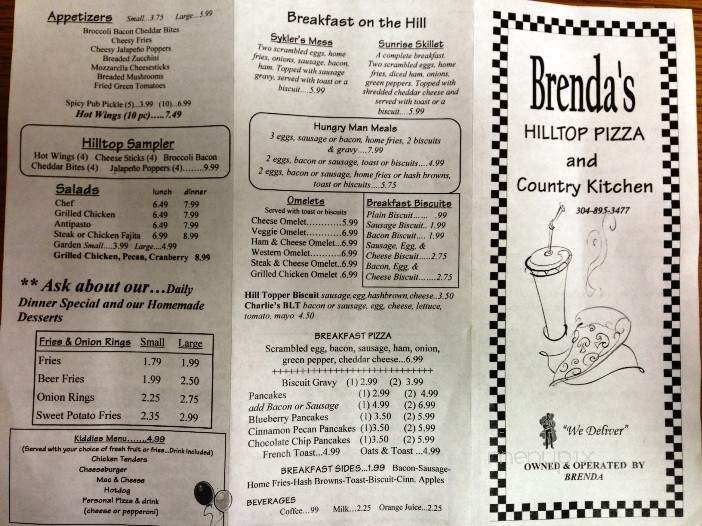 Hilltop Cafe - Martinsburg, WV menu_pic