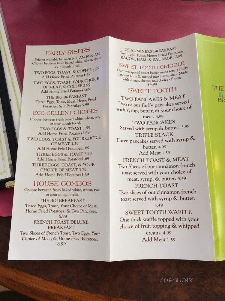 The Dining Room - Shamokin, PA menu_pic