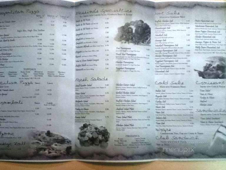 Messina's Italian American Cuisine - Schuylkill Haven, PA menu_pic