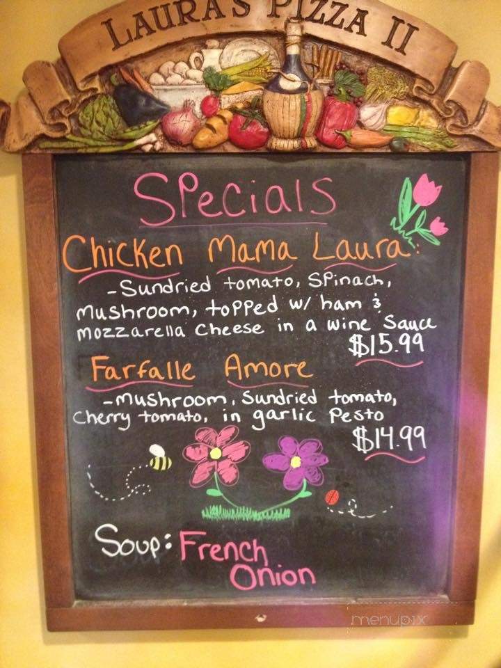Laura's 2 Pizzeria - Tylersport, PA menu_pic
