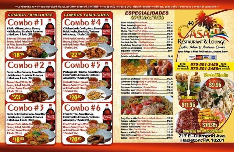 Mi Casa Restaurant - Passaic, NJ menu_pic