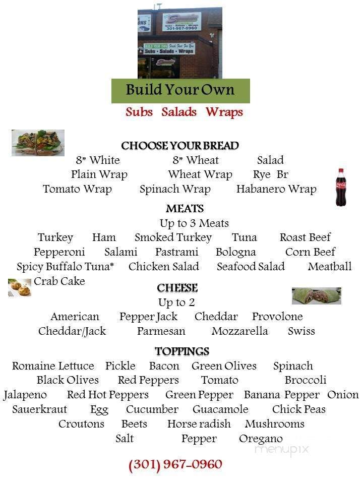 Sammiches - Upper Marlboro, MD menu_pic