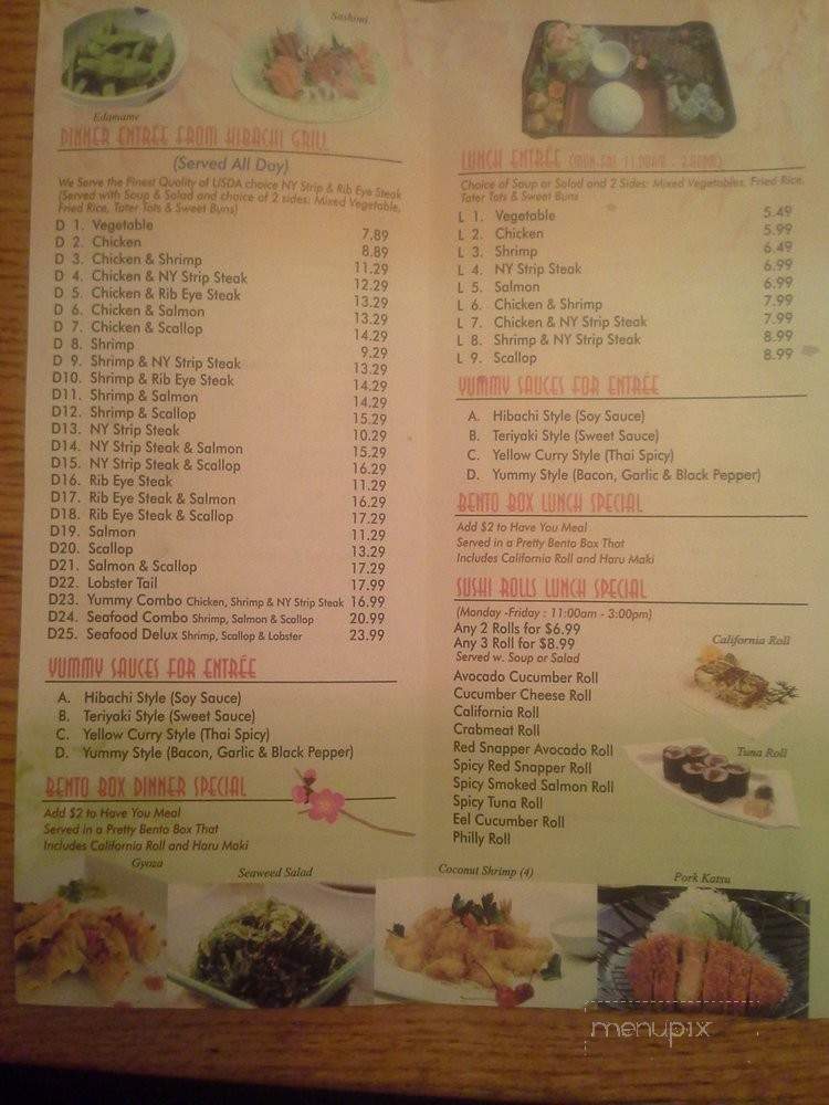 Yummy Yummy - Marion, VA menu_pic