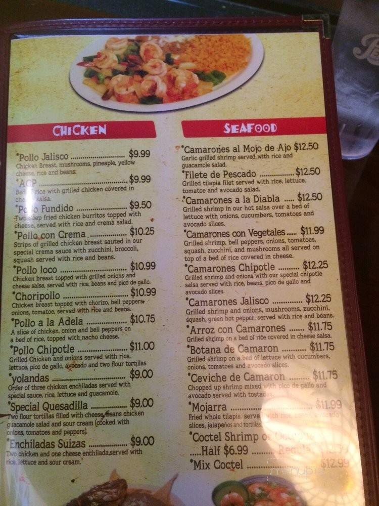 La Casa Dorada - Gibsonville, NC menu_pic