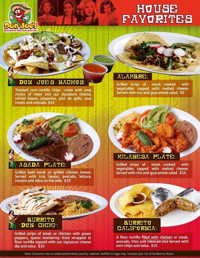 Don Joe's Kitchen - Wingate, NC menu_pic