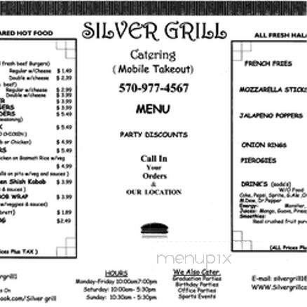 Silver Grill Catering - East Stroudsburg, PA menu_pic