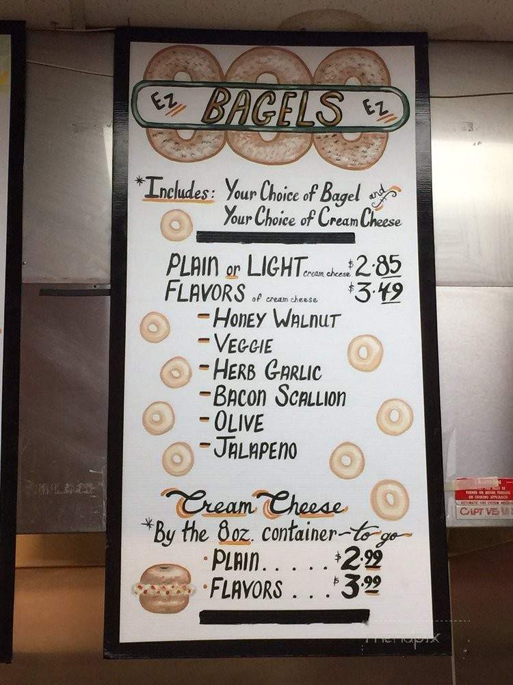 EZ Bagels & Deli NY Cafe - Bethlehem, PA menu_pic