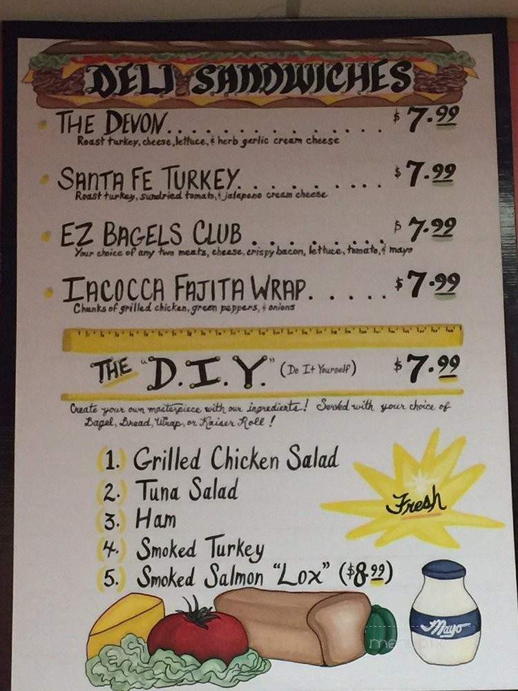 EZ Bagels & Deli NY Cafe - Bethlehem, PA menu_pic