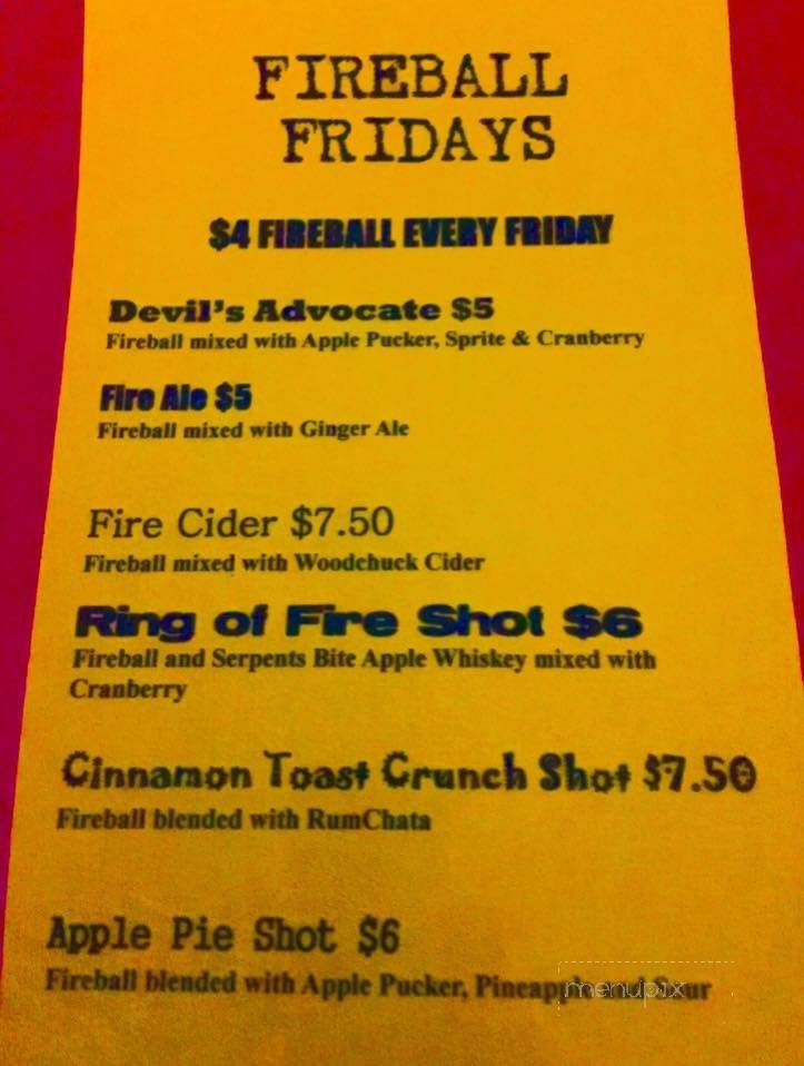 Sharky's Sports Bar - Kissimmee, FL menu_pic
