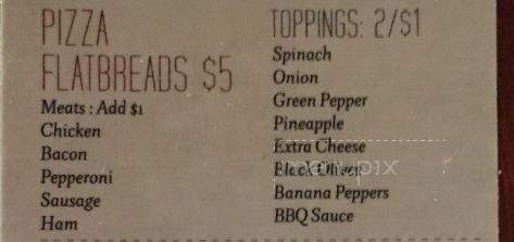Corbin Cellars - Corbin, KY menu_pic