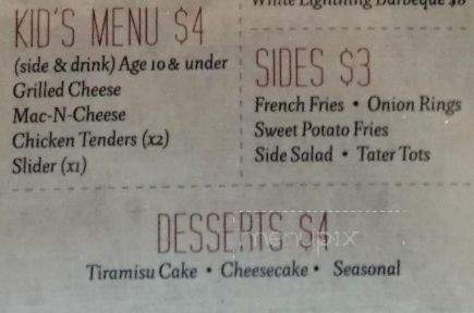 Corbin Cellars - Corbin, KY menu_pic