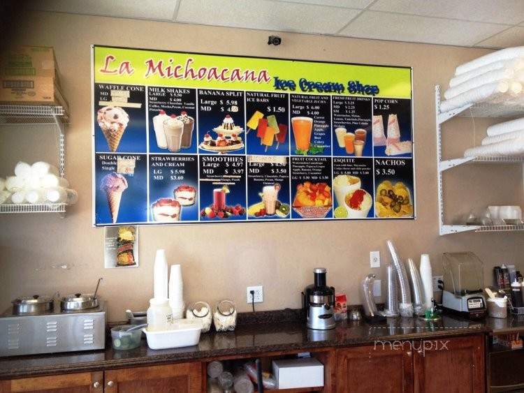 La Michoacana Ice Cream Shop - Cumming, GA menu_pic