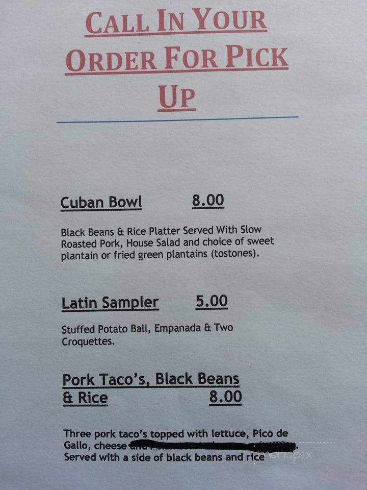 Latin X-press Grill - Eustis, FL menu_pic