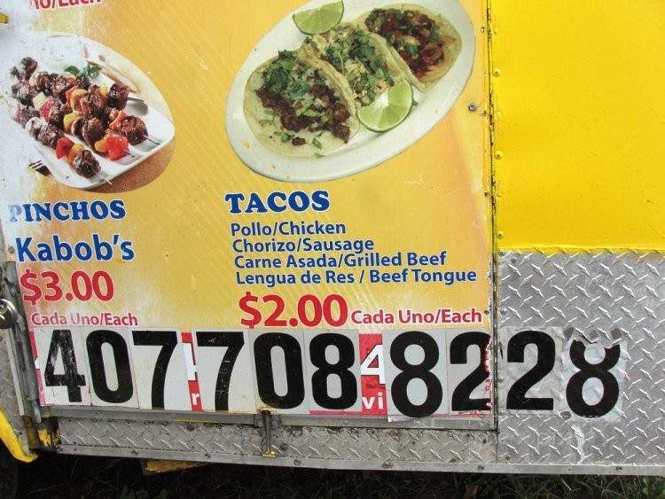 Little Yellow Latina Food Truck - Sanford, FL menu_pic