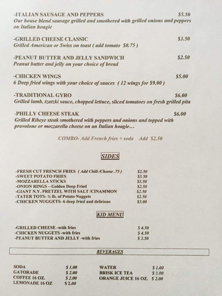 Grill Zone - Boynton Beach, FL menu_pic