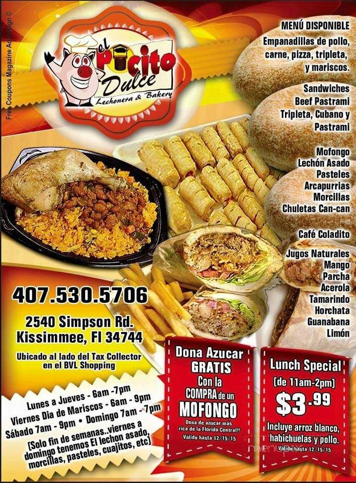 /250551911/El-Pocito-Dulce-Lechonera-and-Bakery-Kissimmee-FL - Kissimmee, FL