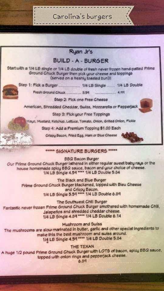 Carolina's Ice Cream Shop & Cafe - Wappapello, MO menu_pic