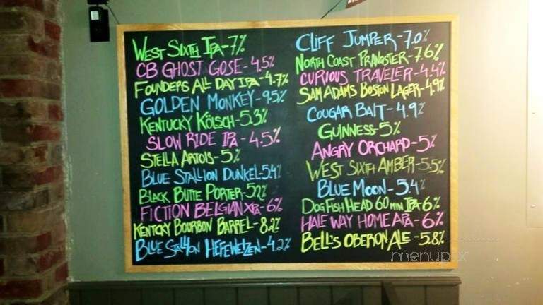 The Tap House - Nicholasville, KY menu_pic