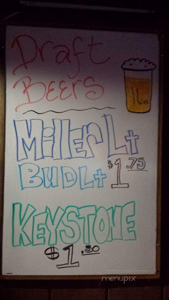 Sebastian's Nite Club - North Ridgeville, OH menu_pic