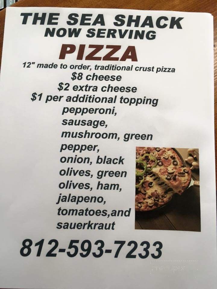 Sea Shack - Greensburg, IN menu_pic