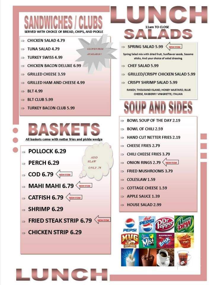Netters Restaurant - Bremen, IN menu_pic