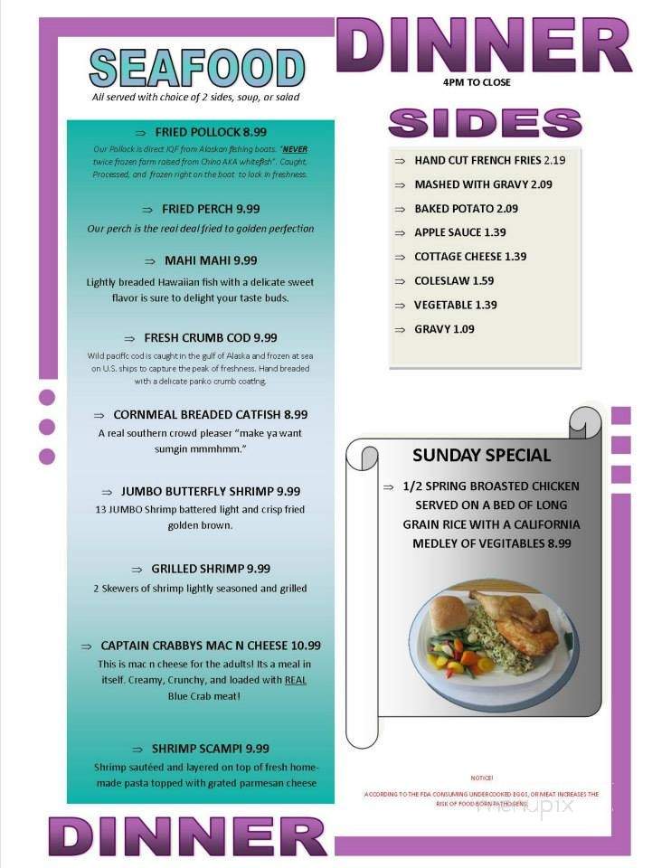 Netters Restaurant - Bremen, IN menu_pic