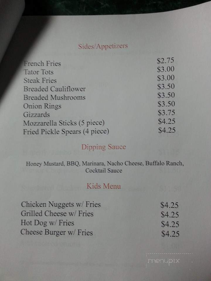 Highway 50 Bar & Grill - Tecumseh, NE menu_pic