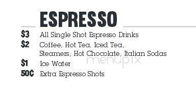 Rocket Coffee - Missoula, MT menu_pic