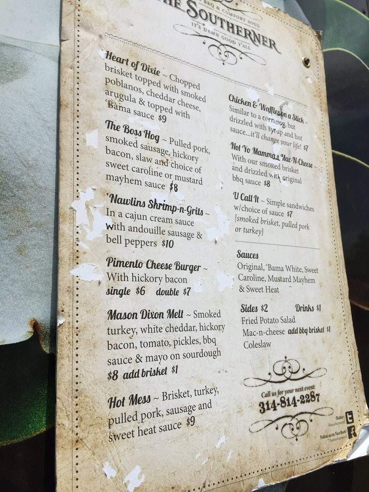 Southern Food Truck - Saint Louis, MO menu_pic