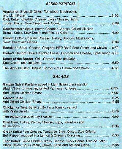 Thirstys - Grapevine, TX menu_pic