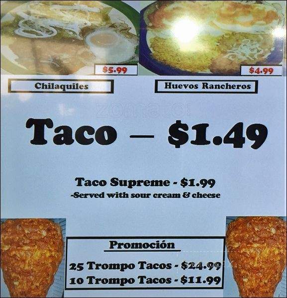 Fox Fuels Tacos and More - Irving, TX menu_pic