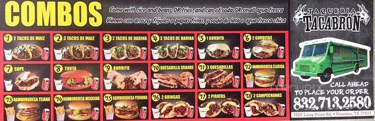 /250760675/Tacabron-Menu-Houston-TX - Houston, TX