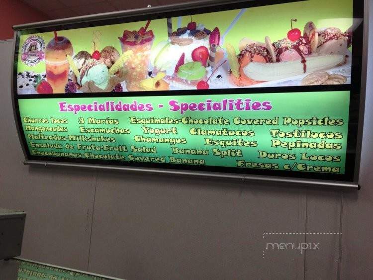 La Original Michoacana - Las Vegas, NV menu_pic
