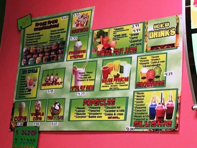La Original Michoacana - Las Vegas, NV menu_pic
