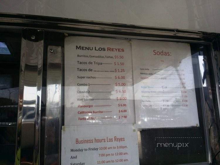 Tacos Los Reyes - Los Angeles, CA menu_pic