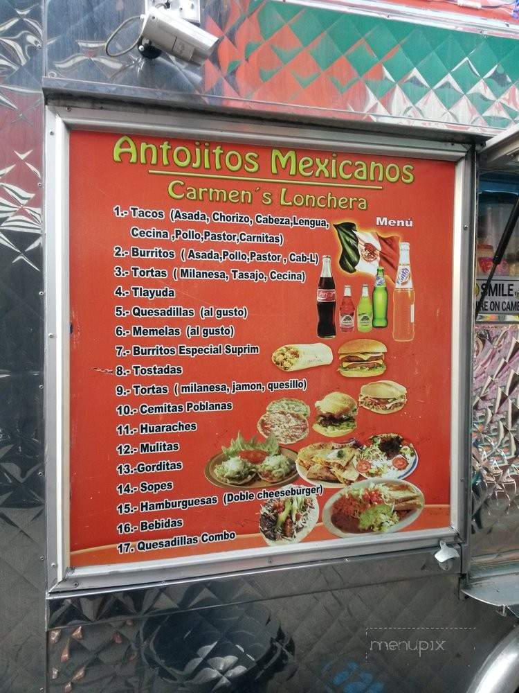 food truck carmen's - Los Angeles, CA menu_pic