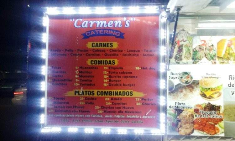 food truck carmen's - Los Angeles, CA menu_pic