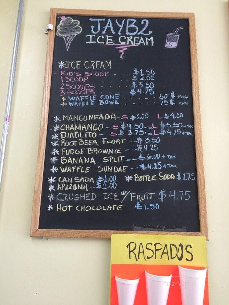 Jayb2 Ice Cream - Montebello, CA menu_pic