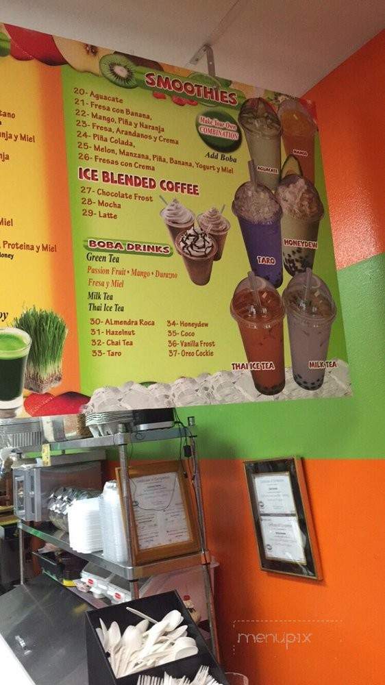 Bionicos La Tropicana - Cudahy, CA menu_pic