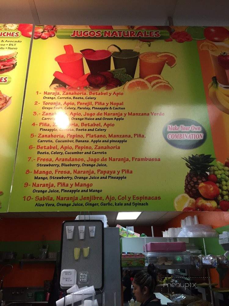 Bionicos La Tropicana - Cudahy, CA menu_pic