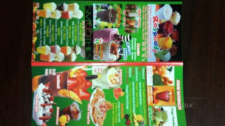 Raspados El Crystal - Lynwood, CA menu_pic