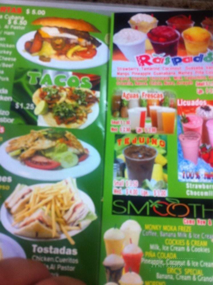 Raspados El Crystal - Lynwood, CA menu_pic