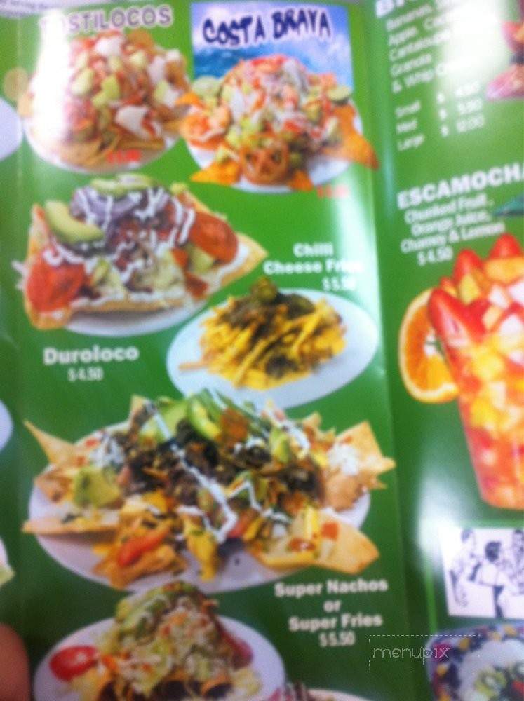 Raspados El Crystal - Lynwood, CA menu_pic