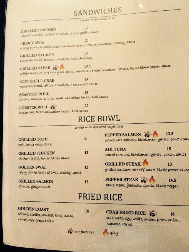 Mr Beer Pong Seafood and Grill - Claremont, CA menu_pic