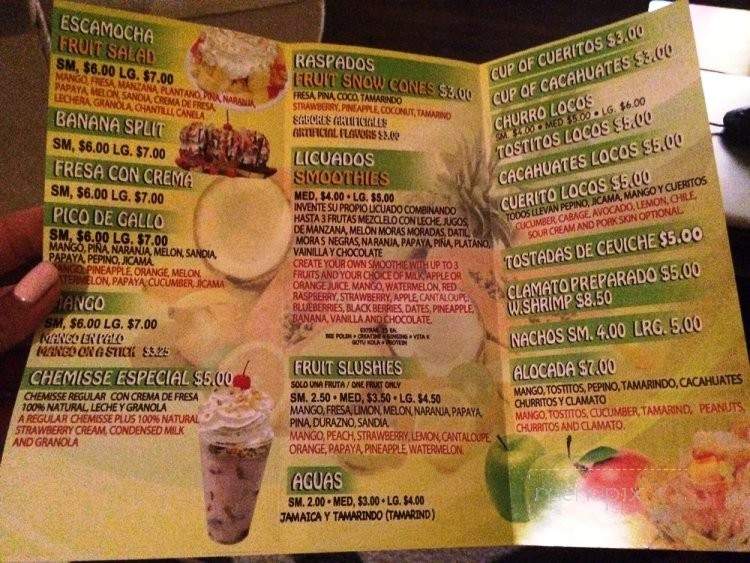 Que Mango - Indio, CA menu_pic